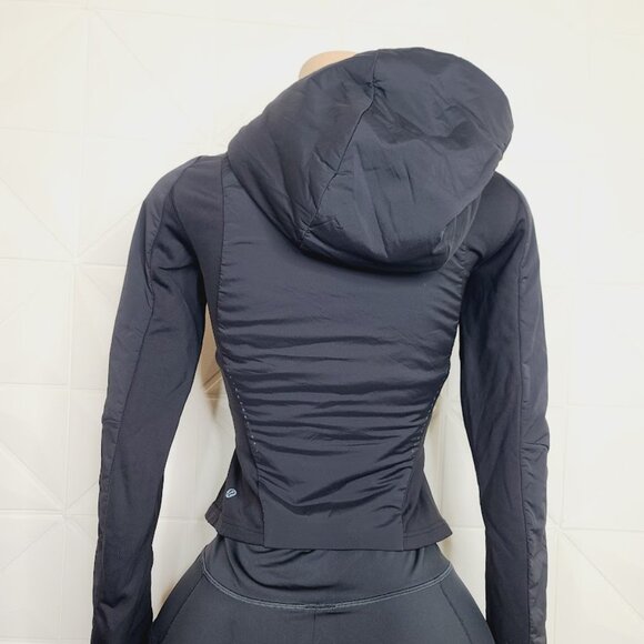Lululemon Women's Black Push Your Pace Slim Training Basic Jacket Size 6 - Picture 4 of 8
